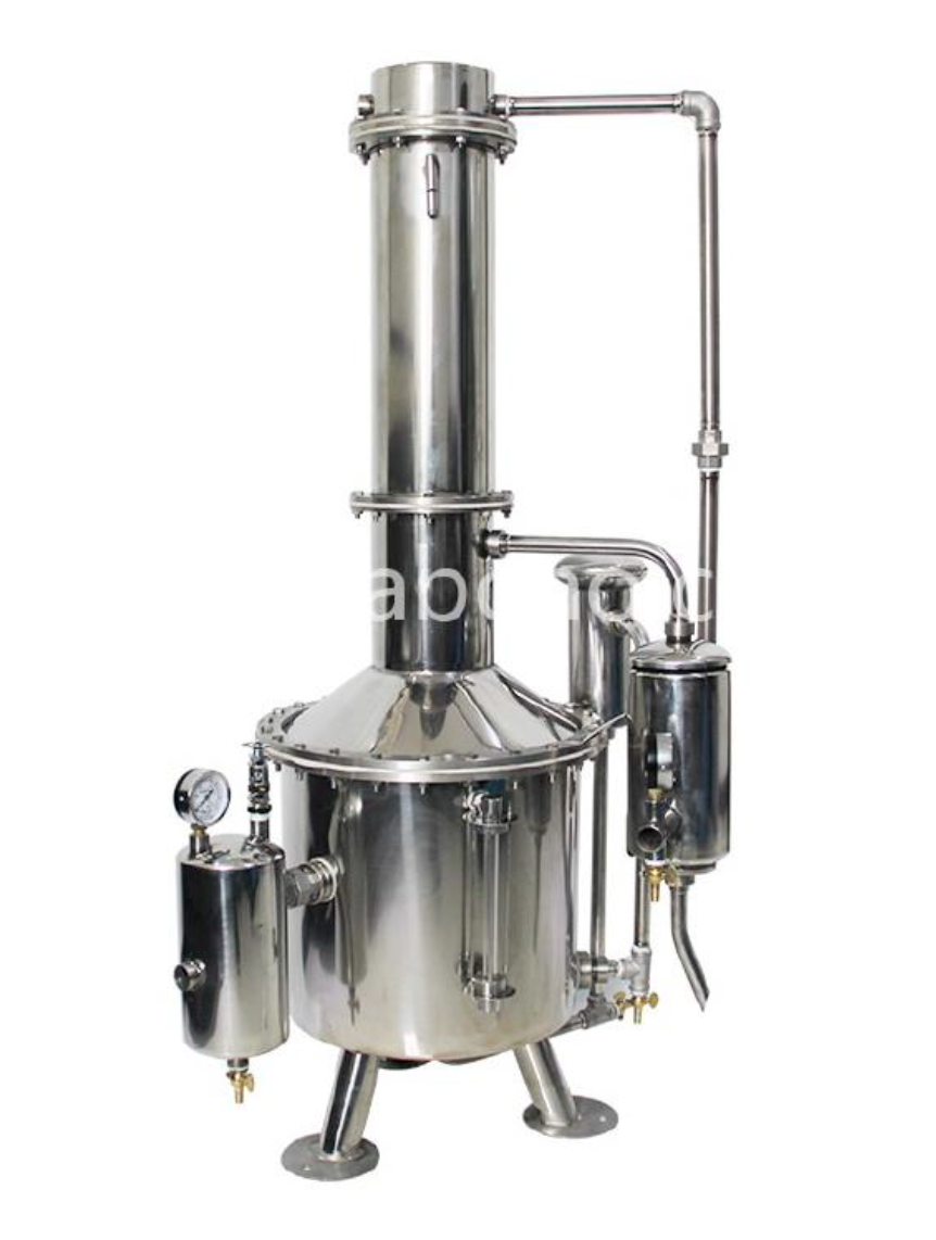 Heating Water Distiller With Steam