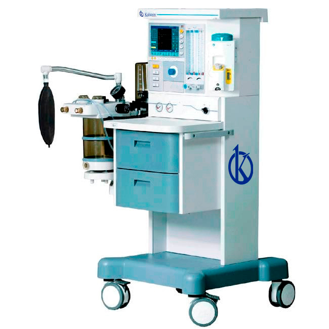 What is the function of an anesthesia machine?