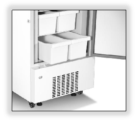 Stainless Steel Upright Deep Freezer With Drawers YR05311 – 1